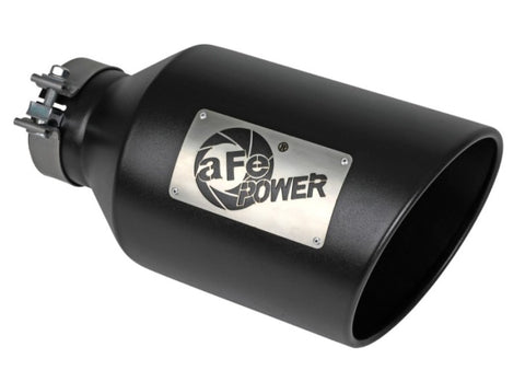 aFe Power MACH Force-Xp 409 Stainless Steel Clamp-on Exhaust Tip Black - 49T40801-B15