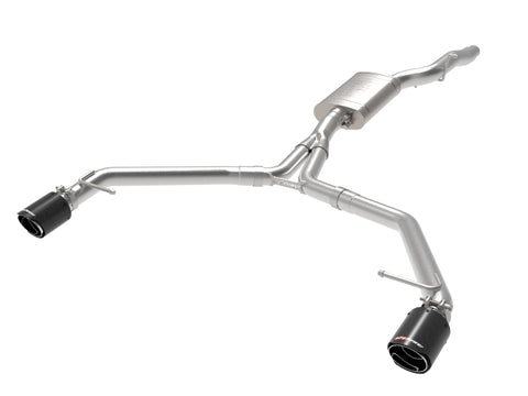 aFe MACH Force-Xp 13-16 Audi Allroad L4 SS Axle-Back Exhaust w/ Carbon Tips - 49-36437-C