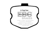 EBC 06-08 Chevrolet Corvette (C6) 7.0 (Z06) Redstuff Rear Brake Pads - DP31771/2C