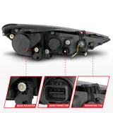 ANZO 2013-2015 Hyundai Genesis Projector Headlights w/ Plank Style Design Black (HID Compatible) - 121511