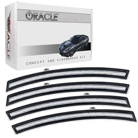 Oracle Chevrolet Corvette C7 Concept Sidemarker Set - Clear - No Paint - 2392-019