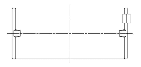 ACL Nissan L20/L24/L28 1998cc/2393cc/2753cc 6cyl 0.25 Oversized High Performance Main Bearing Set - 7M1172H-.25