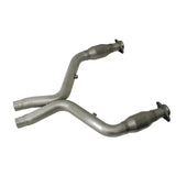 BBK 05-10 Mustang 4.6 Short Mid X Pipe With Catalytic Converters 2-3/4 For BBK Long Tube Headers - 1637