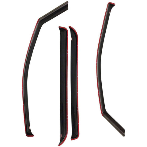 Westin 02-06 Cadillac/Chevy/GMC Escalade ESV/EXT/Avalanche In-Channel Wind Deflector 4pc -Smoke - 72-39497