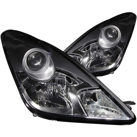 ANZO 2000-2005 Toyota Celica Projector Headlights Black - 121122
