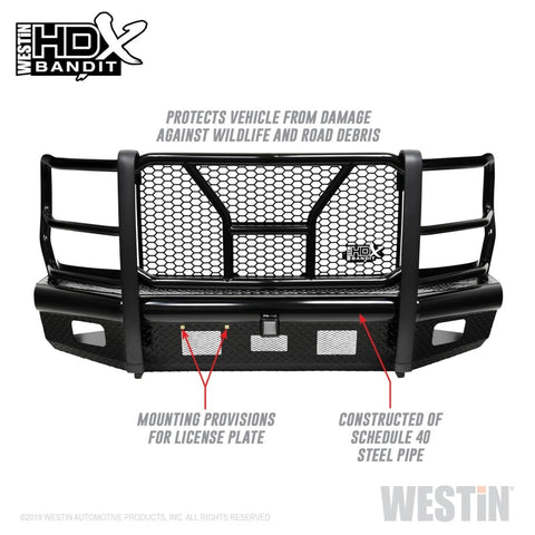 Westin/HDX Bandit 17-19 Ford F-250 / F-350 Front Bumper - Textured Black - 58-31125