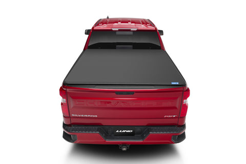 Lund 14-17 Chevy Silverado 1500 (6.5ft. Bed) Genesis Elite Tri-Fold Tonneau Cover - Black - 958193