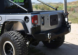 DV8 Offroad 07-18 Jeep Wrangler JK Steel Mid Length Rear Bumper - RBSTTB-04