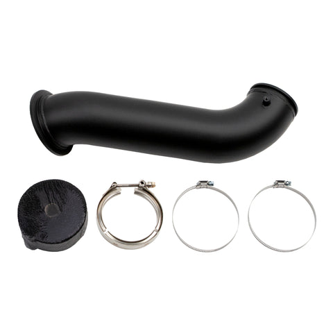Wehrli 04.5-07 Dodge Ram Cummins 4in Down Pipe - w/High Mount S300 Turbo & 2nd Gen Manifold - WCF100281