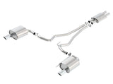 Borla ATAK Cat Back 15 Ford Mustang 3.7L V6 MT/AT 2.25in Pipe 4in Single Round Rolled Tips - 140588