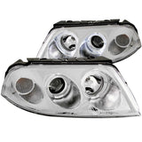 ANZO 2001-2005 Volkswagen Passat Projector Headlights w/ Halo Chrome - 121358