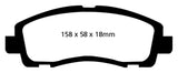 EBC 09-14 Acura TL 3.5 Redstuff Front Brake Pads - DP31753C