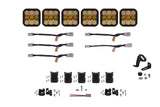 Diode Dynamics SS5 Pro Universal CrossLink 6-Pod Lightbar - Yellow Combo - DD7245