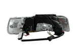 ANZO 1999-2002 Chevrolet Silverado 1500 Projector Headlights w/ Halo Black - 111189