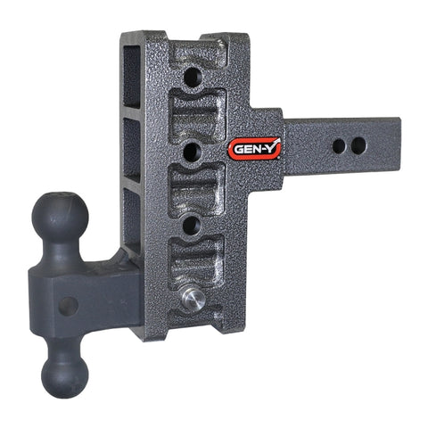 Gen-Y Mega Duty 2.5in Shank 6in Offset Drop 3.5K TW 32K Hitch w/GH-0161 Dual-Ball - GH-1914