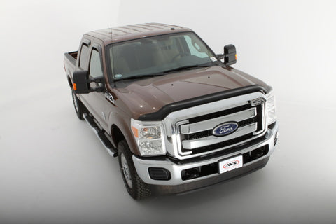 AVS 08-10 Ford F-250 High Profile Bugflector II Hood Shield - Smoke - 45718