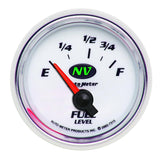 AutoMeter Gauge Fuel Level 2-1/16in. 73 Ohm(e) to 10 Ohm(f) Elec NV - 7315