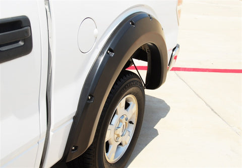 Lund 09-14 Ford F-150 (Ex Raptor) RX-Rivet Style Textured Elite Series Fender Flares - Black (2 Pc.) - RX312TB
