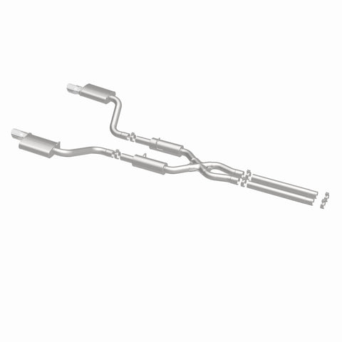 MagnaFlow 11-12 Dodge Charger SRT-8 Hemi Dual Split Rear Exit Stainless Cat-Back Performance Exhaust - 15494