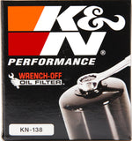 K&N Suzuki / Arctic Cat / Cagiva / Kawasaki / KYMCO / Aprilia 2.813in OD x 3.031in H Oil Filter - KN-138