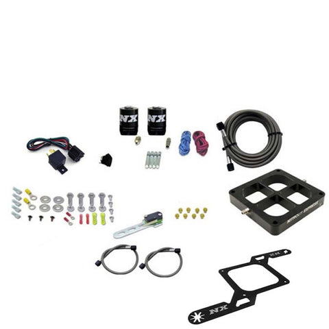 Nitrous Express Dominator Single Entry Billet Crossbar RNC Nitrous Kit (250-750HP) w/o Bottle - 63870-00