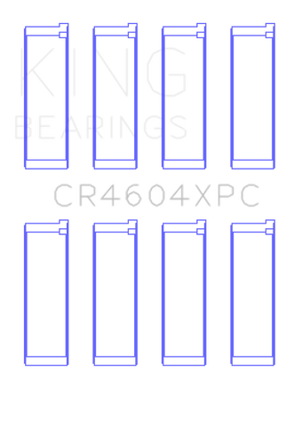 King Engine Bearings Ford 2.3L Duratec Mazda L3-VDT MZR Turbo Connecting Rod Bearing Set - CR4604XPC