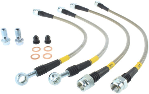 StopTech 07-08 Cadillac Escalade Stainless Steel Rear Brake Lines - 950.66502