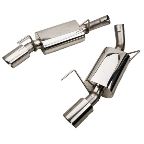 Kooks 05-09 Ford Mustang GT 4.6L 3V 2 1/2in SS Axle Back Exhaust w/ 4in Polished Slash Cut Tips - 11306100