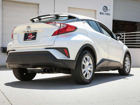 aFe Takeda 18-21 Toyota C-HR 2.0L 2.5in 304 Stainless Steel Cat-Back Exhaust w/ Black Tip - 49-36044-B
