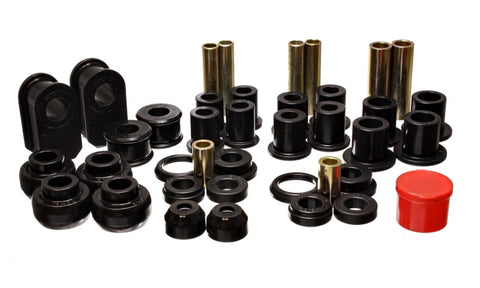 Energy Suspension 92-06 Ford E-250/E-350 Van 2WD Black Hyper-flex Master Bushing Set - 4.18116G