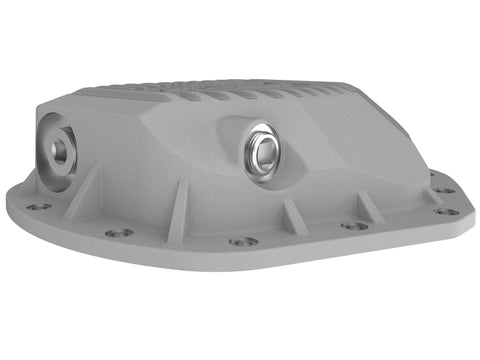 aFe Street Series Rear Differential Cover Raw w/ Machined Fins 01-18 GM Diesel Trucks V8-6.6L (td) - 46-71060A