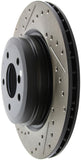 StopTech 06 BMW 330 / 07-09 BMW 335 Slotted & Drilled Right Rear Rotor - 127.34080R