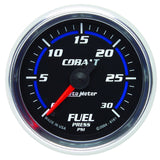 Autometer Cobalt 52mm 0-30 PSI Full Sweep Electronic Fuel Pressure Gauge - 6161