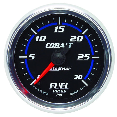 Autometer Cobalt 52mm 0-30 PSI Full Sweep Electronic Fuel Pressure Gauge - 6161