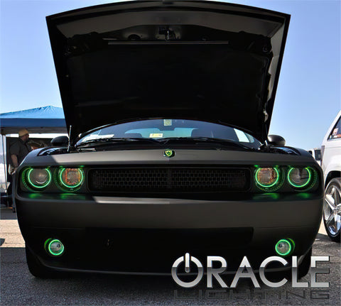 Oracle Dodge Challenger 08-14 LED Fog Halo Kit - White - 1166-001