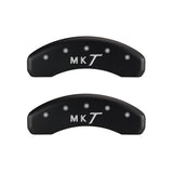MGP 4 Caliper Covers Engraved Front Lincoln Engraved Rear MKT Red finish silver ch - 36015SLMTRD
