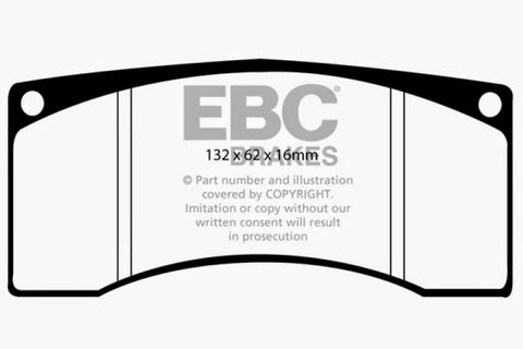 EBC Ford Saleen Mustang Alcon front calipers Yellowstuff Front Brake Pads - DP4016R