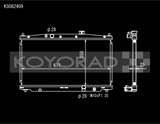 Koyo 11-16 Honda CR-Z 1.5L Hybrid (MT) / 09-14 Honda Fit (MT) Radiator - KS082409