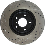 StopTech 06-07 350Z / 05-07 G35 exp Sport/ 06-07 G35X SportStop Slotted & Drilled Front Left Rotor - 127.42080L
