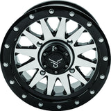 QuadBoss Wagon 14X7 4+3 4/156 Black Machined - 608554