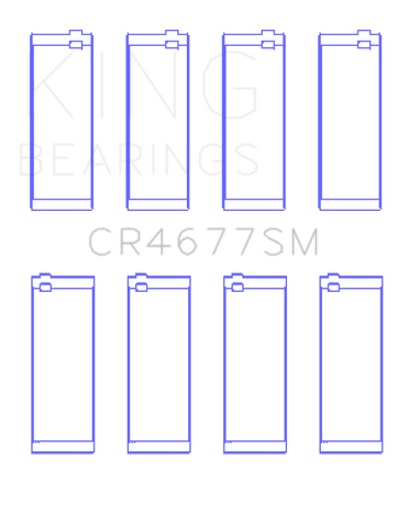 King Engine Bearings Opel 1.6 Turbo A16LET A16NET Z16LET (Size +0.25mm) Connecting Rod Bearing Set - CR4677SM0.25