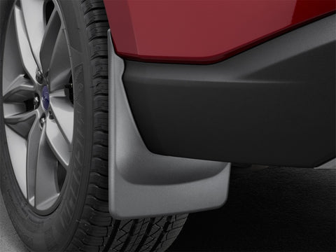 WeatherTech 21-23 Ford Bronco (Will Fit Factory Rock Rails/Tube Step) No Drill Mudflaps - Black - 110140-120140