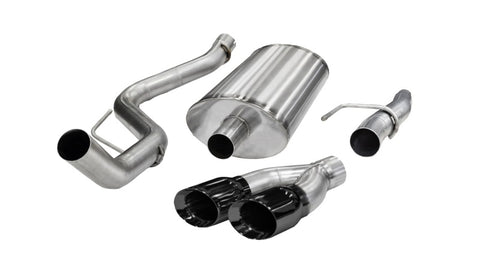 Corsa 2011-2014 Ford F-150 5.0L V8 Black Sport Cat-Back Exhaust - 14393BLK