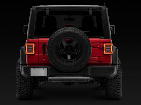 Raxiom 18-26 Jeep Wrangler JL LED Tail Lights- Clear Housing- Clear Lens - J181426