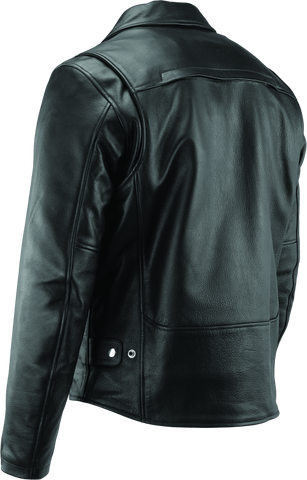 River Road Ironclad Classic Leather Jacket Black - Small - 094369