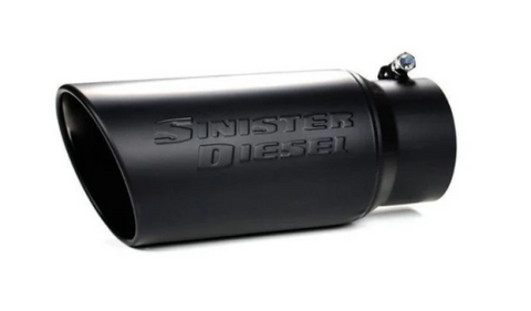 Sinister Diesel Black Ceramic Coated Stainless Steel Exhaust Tip (4in to 6in) - SD-4-6-BLK