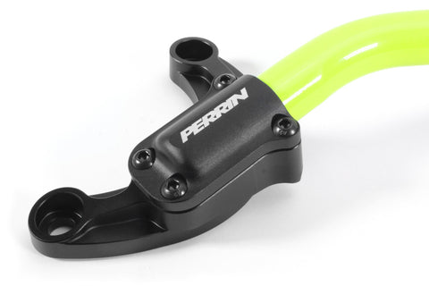 PERRIN 2022 Subaru WRX Strut Brace w/ Billet Feet - Neon Yellow - PSP-SUS-061NY