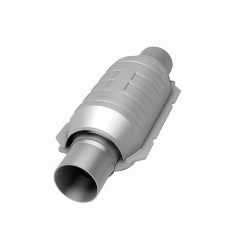 MagnaFlow Conv Univ 2in Inlet/Outlet Ctr/Ctr Round 9in Body L x 5.125in W x 13in Overall L 49 State - 51204