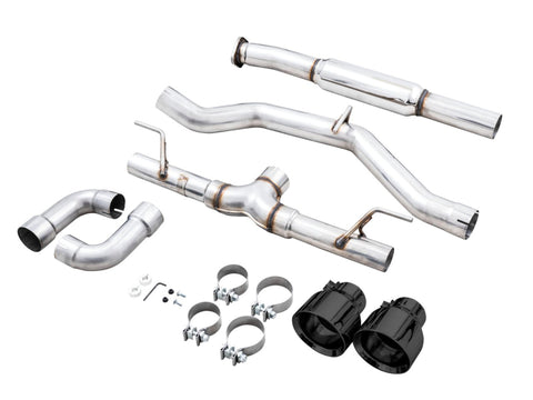 AWE Subaru BRZ / Toyota GR86 / Toyota 86 Track Edition Cat-Back Exhaust- Diamond Black Tips - 3020-33279