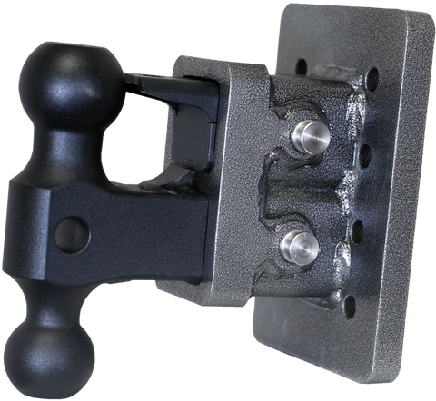 Gen-Y Mega Duty 2in Bolt-On 2.5in Drop 2K TW 16K Hitch w/GH-051 Dual-Ball/GH-032 Pintle Lock - GH-122